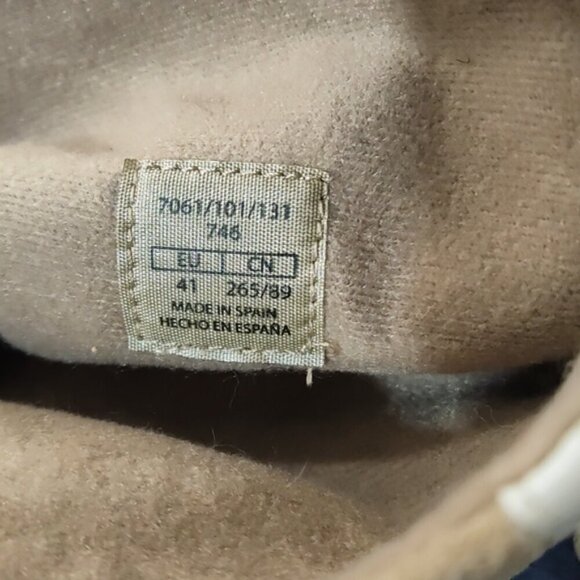 ZARA Split Suede Leather Lace up boots sz 41 Beige White sz 10 US - Picture 11 of 13